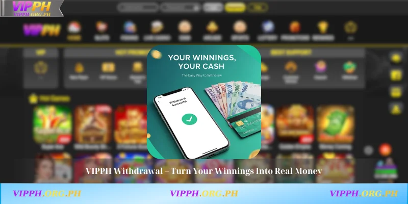VIPPH Withdrawal – Turn Your Winnings Into Real Money